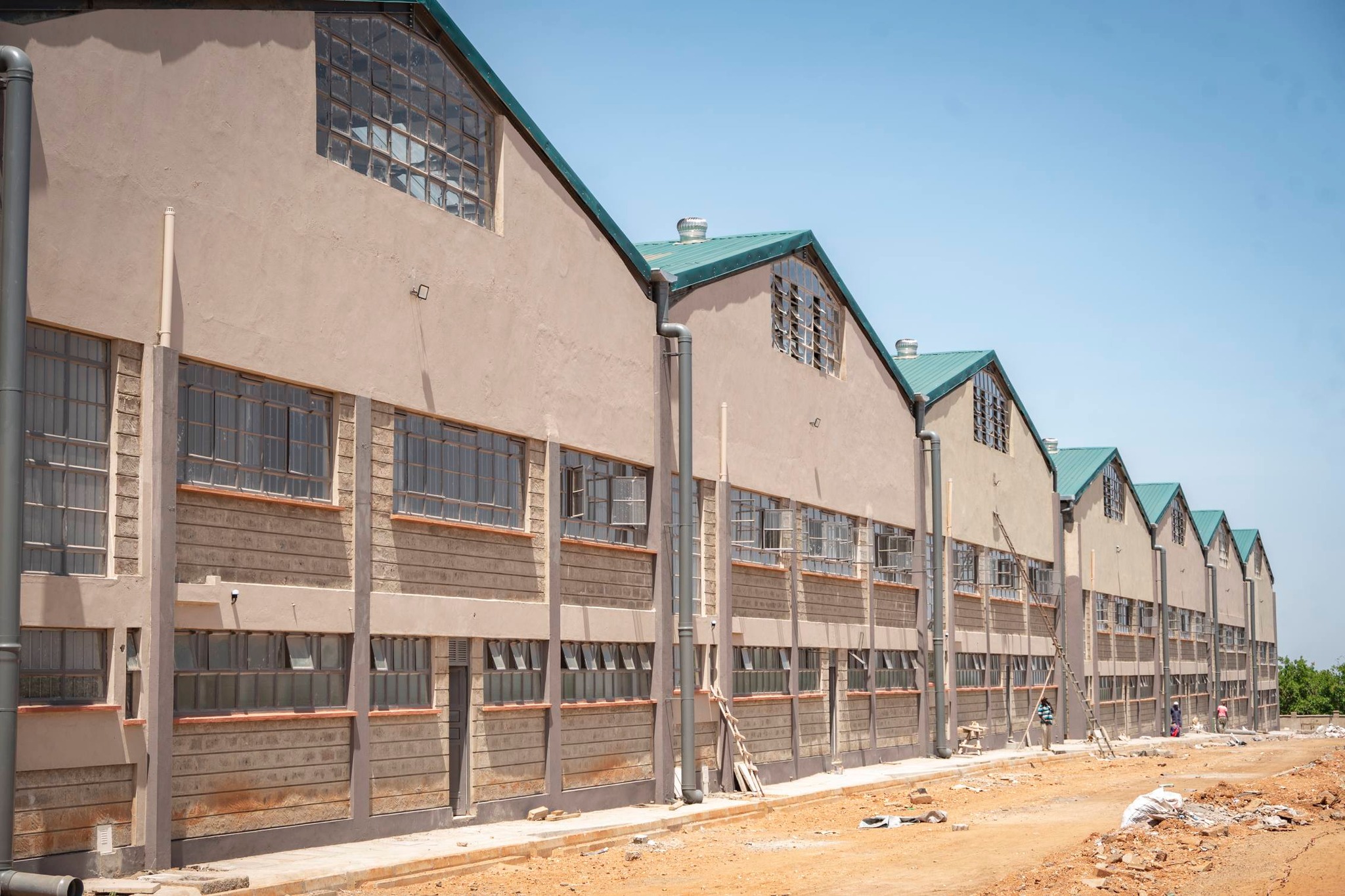 Aerial view of the industrial park site